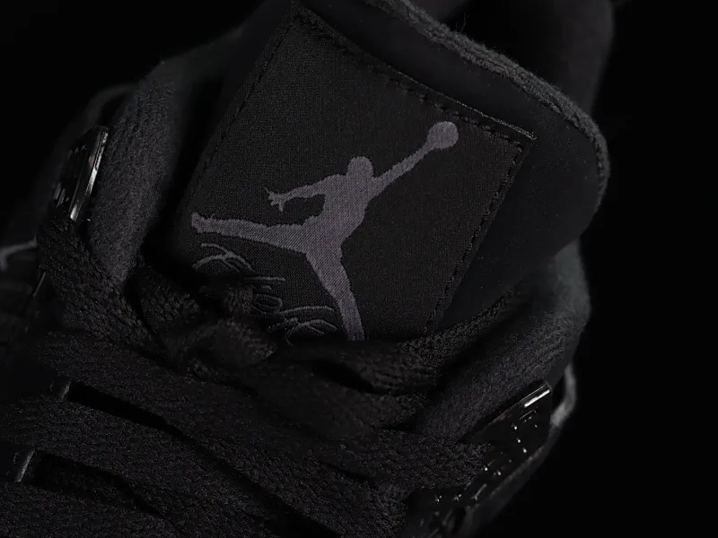 All categories Air Jordan Jordan series basketball shoes Air Jordan 4 LJR version Air Jordan 4 Retro "Black Cat" AJ4 Joe 4 Black Cat First layer frosted CU1110-010